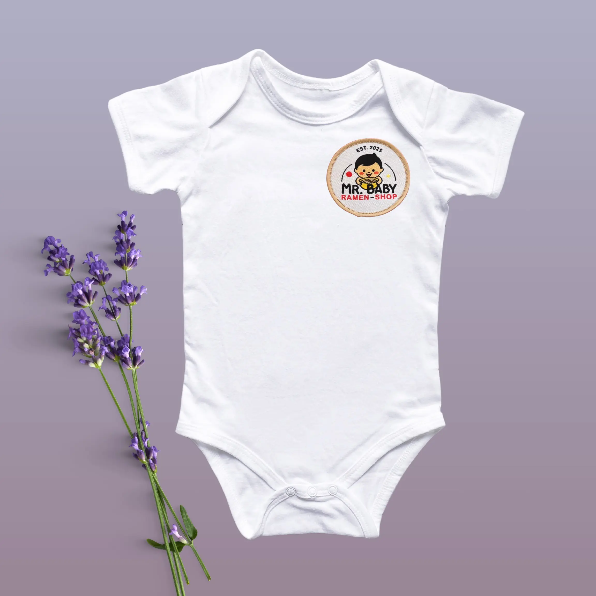 Mr. Baby Onesie White